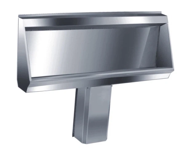 Zohadzaná oceľový žľabový pisoár